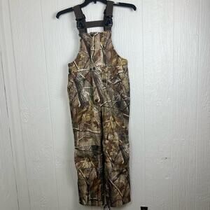 Game Winner Insulated Waterproof Bib overalls Mens medium quilted lined inside